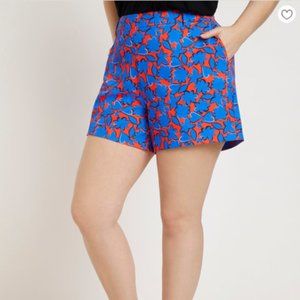 Eloquii Floral Printed Short, Size 20, NWOT